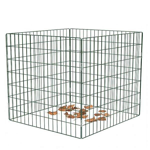TRUTZHOLM Gartenkomposter 80×80cm Stahldraht Pulverbeschicht 10×4cm Maschen günstig online kaufen