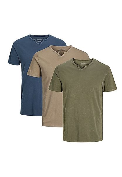 Jack & Jones T-Shirt 3er Pack Split (Spar-Set, 3-tlg) T-Shirt - Baumwolle - günstig online kaufen