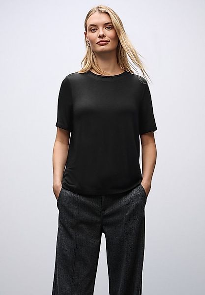 STREET ONE Kurzarmshirt mit Chiffon-Detail günstig online kaufen