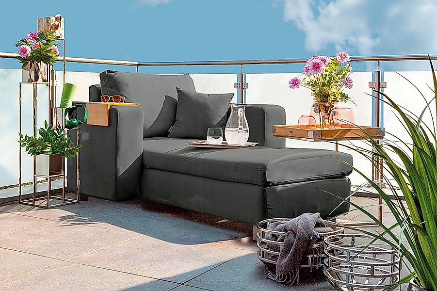 Fink Chaiselongue "CARLO", für Outdoor geeignet, UV beständig, lange Armleh günstig online kaufen