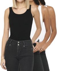 ONLY Tanktop (2er-Pack) Basic long Shirt günstig online kaufen