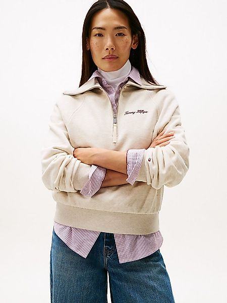 Tommy Hilfiger Sweatshirt CLASSIC SCRIPT FLEECE HALF-ZIP günstig online kaufen