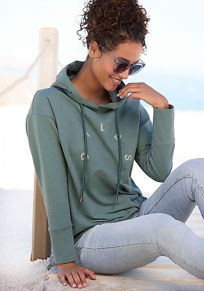 Elbsand Kapuzensweatshirt Darisa mit Logodruck vorne, günstig online kaufen