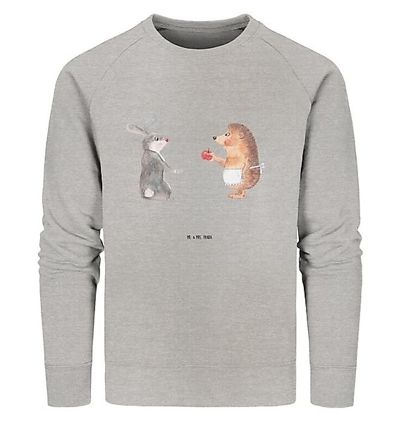 Mr. & Mrs. Panda Longpullover Hase Igel Größe L - Heather Grey - Geschenk, günstig online kaufen