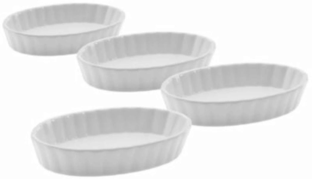 WESTMARK Schale oval 4er-Pack Porzellan weiß günstig online kaufen