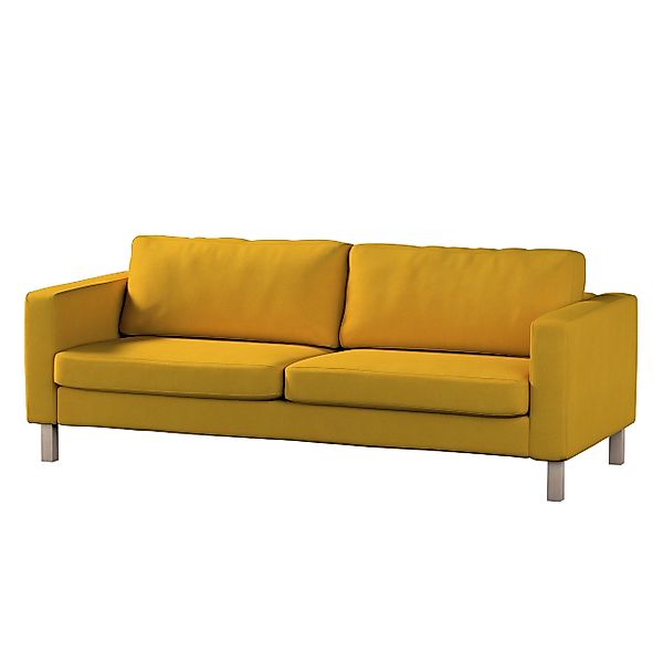 Bezug für Karlstad 3-Sitzer Sofa nicht ausklappbar, kurz, senffarbe, Bezug günstig online kaufen