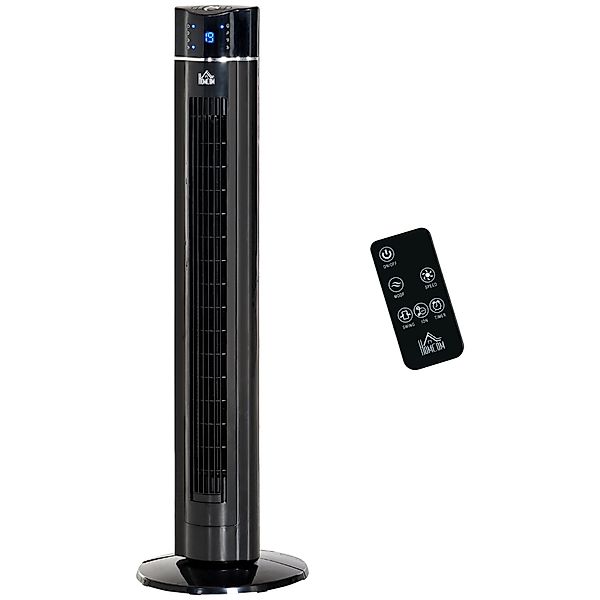 HOMCOM 2-in-1 Turnmventilator Standventilator Ventilator mit Fernbedienung günstig online kaufen