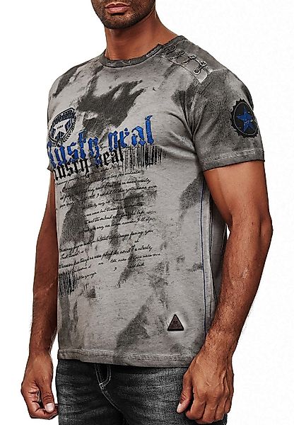 R-NEAL T-Shirt Herren T-Shirt Verwaschen mit günstig online kaufen