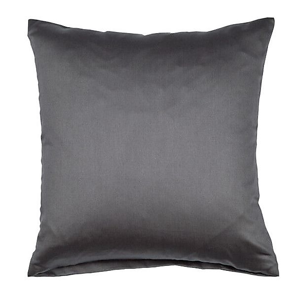 Janine Janine Mako-Satin Bettwäsche Colors 31001 titan Größe:  80x80 cm günstig online kaufen