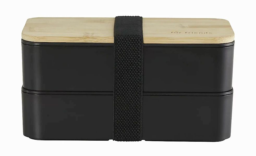 for friends Bento Lunchbox   ¦ schwarz ¦ Kunststoff,Bambus ¦ Maße (cm): B: günstig online kaufen