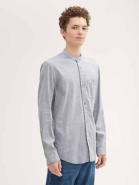 TOM TAILOR Denim Langarmhemd Strukturiertes Hemd günstig online kaufen