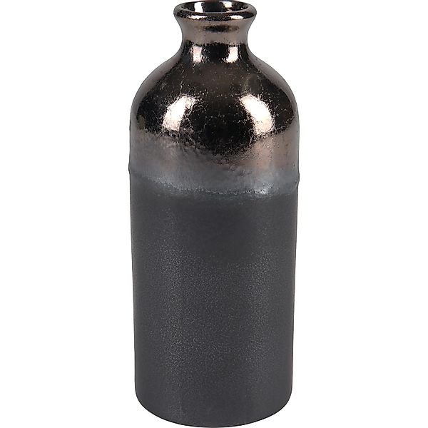 Vase Minimalist Zen Keramik 19,5 cm x Ø 7,6 cm Schwarz günstig online kaufen