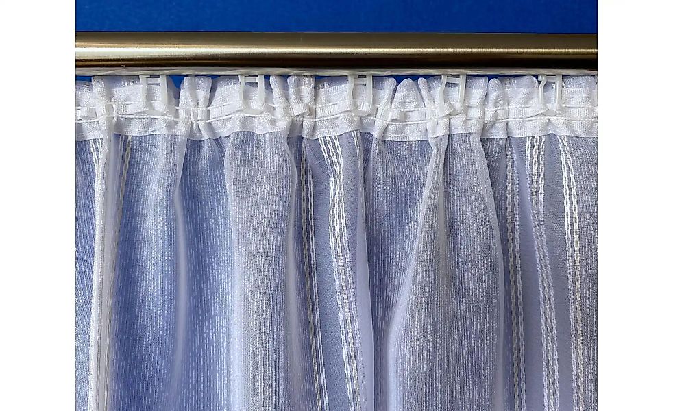 Weckbrodt Stickereistore   ¦ weiß ¦ Synthetik ¦ Maße (cm): B: 300 H: 1 Gard günstig online kaufen