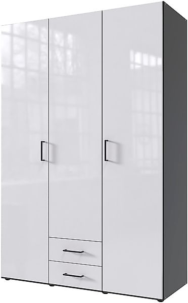 Wimex Drehtürenschrank »Mugano« mit langen oder kurzen Griffen aus Metall, günstig online kaufen