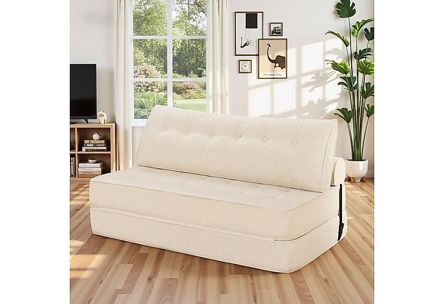MECO Schlafsofa, Modernes Klappsofa 80×150×40 cm – Bequemes Cord-Sofa-Bett günstig online kaufen