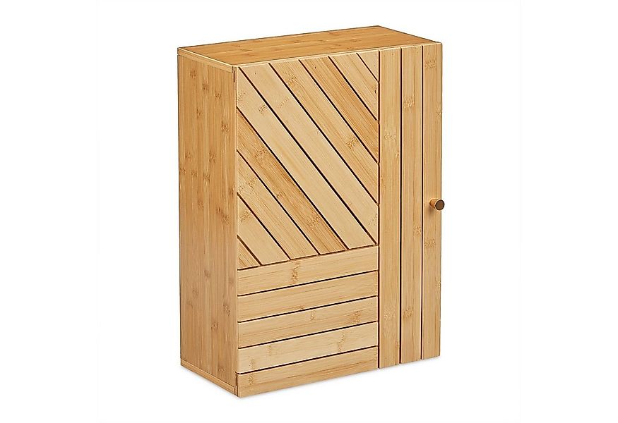 relaxdays Hängeschrank Bad Hängeschrank aus Bambus günstig online kaufen