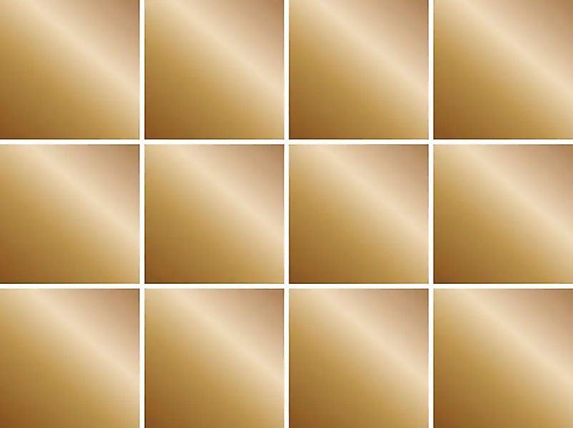 queence Fliesenaufkleber "Metallic Look", (Set, 12 St.), Stickerfliesen, se günstig online kaufen