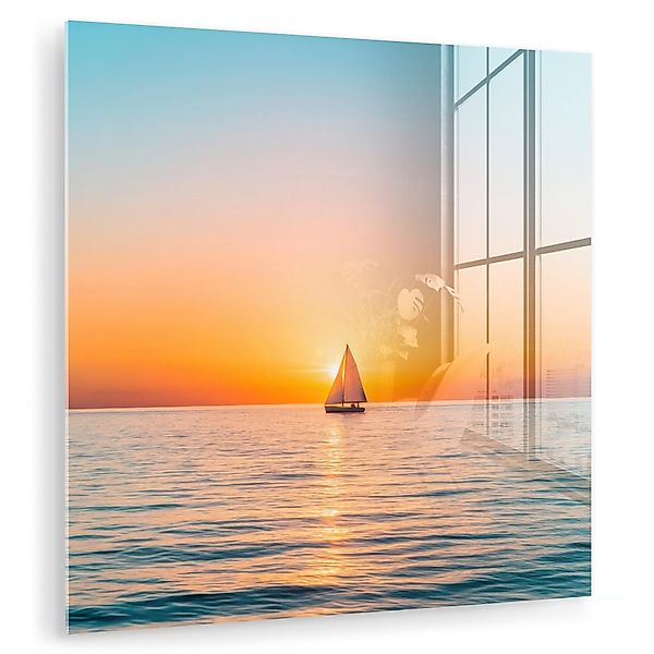 MuchoWow Acrylglasbild Meer - Segelboot - günstig online kaufen