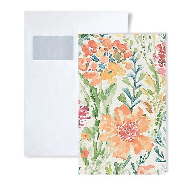 PROFHOME 1 MUSTERSTÜCK S-396951-GU DIN A4 MUSTER der Aquarell-Stil Tapete günstig online kaufen