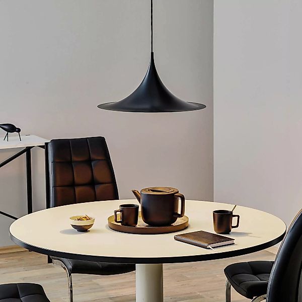 GUBI Hängeleuchte Semi, Ø 47 cm, anthrazit günstig online kaufen