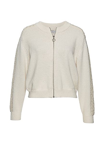 Vivance Ajourstrickjacke mit Häkeldetails am Ärmel, günstig online kaufen