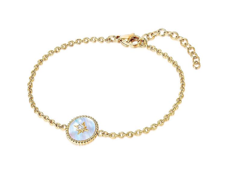 Valero Pearls Gliederarmband VP763 (1-tlg), mit Perlmutt-Anhänger günstig online kaufen