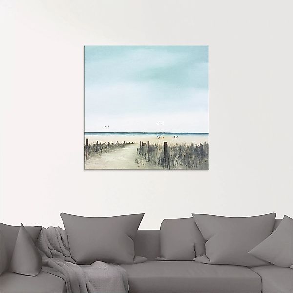 Artland Glasbild "Sonniger Morgen II", Strand, (1 St.) günstig online kaufen