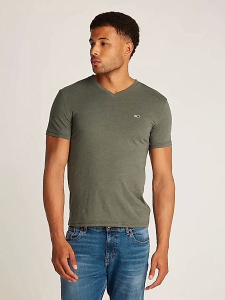 Tommy Jeans T-Shirt TJM XSLIM JASPE VNECK TEE EXT in Melange-Optik günstig online kaufen