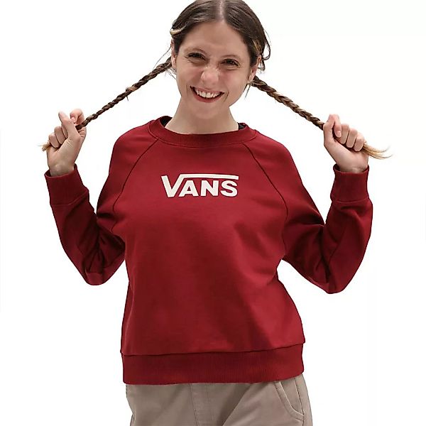 Vans Flying V Ft Boxy Rundhals-sweatshirt M Checkerboard Pomegranate / True günstig online kaufen