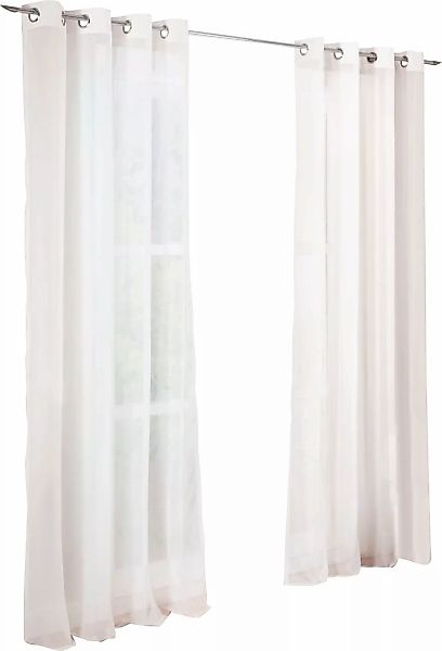 my home Gardine »Malin«, (2 St.), halbtransparent, Gardine, 2-er Set günstig online kaufen