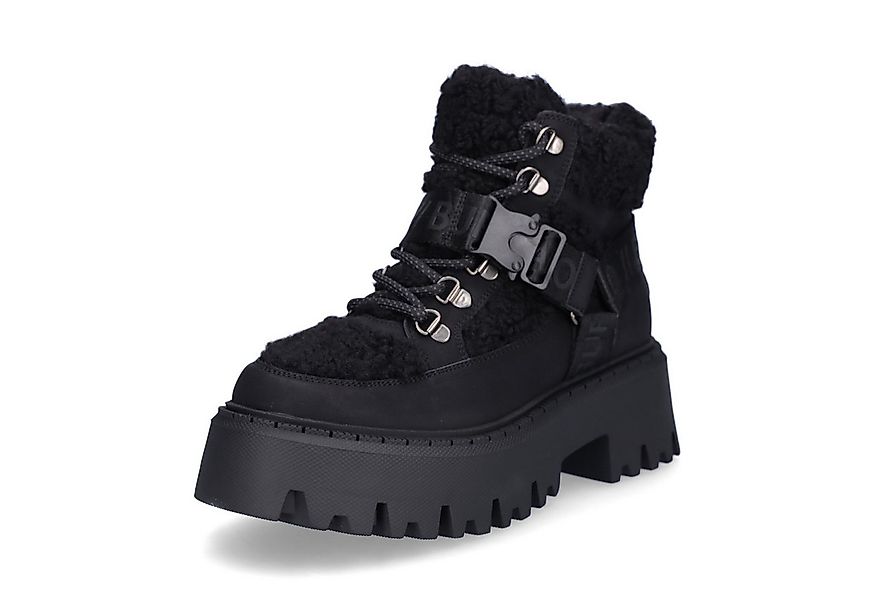 Buffalo Buffalo Damen Schnürboot Aspen Com Mid schwarz Schnürboots günstig online kaufen