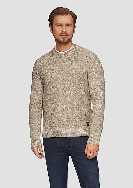 s.Oliver Longpullover Strickpullover Grobstrickpullover in Melange-Optik günstig online kaufen