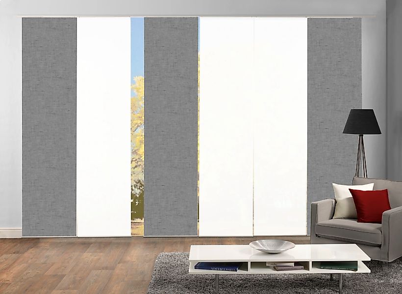 HOME WOHNIDEEN Schiebegardine "PIVE 6er SET" Paneelwagen 6 Stk. tlg. Schieb günstig online kaufen