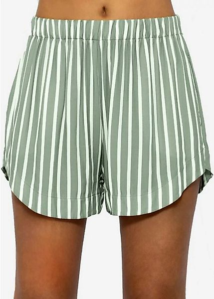 SASSYCLASSY Shorts Gestreifte Musselin Shorts mit elastischen Bund Leichte günstig online kaufen