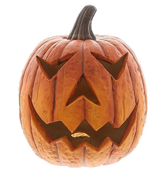 Dekoleidenschaft LED-Dekofigur "Spooky" LED Kürbis orange, Herbstdeko, Hall günstig online kaufen