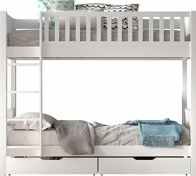 Vipack Etagenbett "Scott, Kiefer massiv, stabil gebaut, Made in Europe, Lan günstig online kaufen