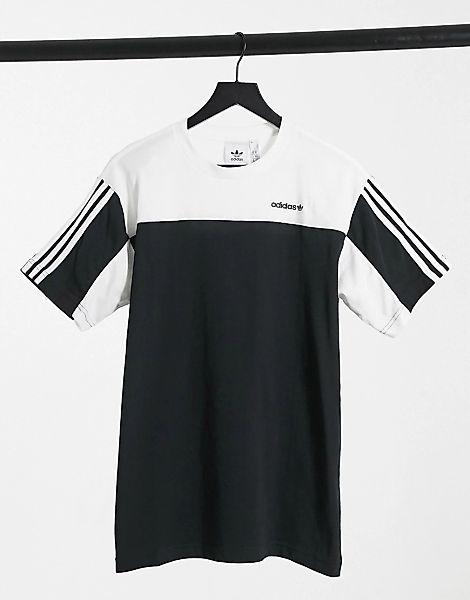 adidas Originals – Kurzärmliges T-Shirt in Schwarz und Weiß günstig online kaufen