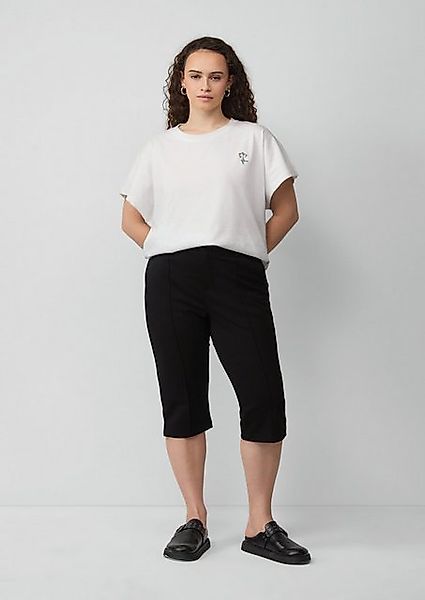 QS Stoffhose Capri-Hose aus Interlockjersey günstig online kaufen