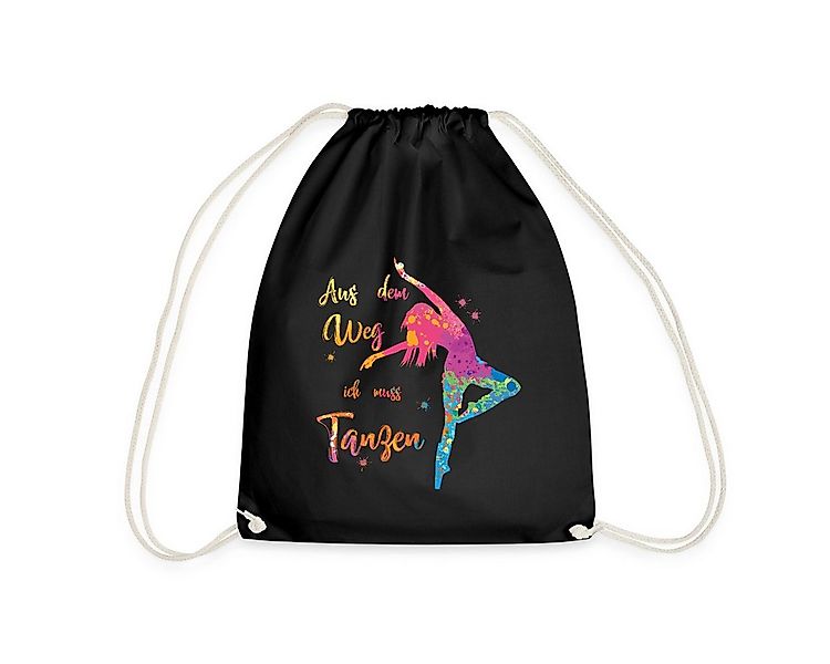 Spreadshirt Turnbeutel Aus Dem Weg Ich Muss Tanzen Tänzerin Turnbeutel (1-t günstig online kaufen