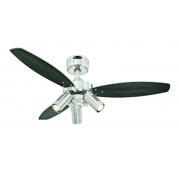WESTINGHOUSE Deckenventilator Jet Plus Nickel 105 cm mit Beleuchtung und Fe günstig online kaufen