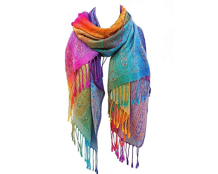 Blusmart Strickschal Damen-Strickschal für Herbst und Winter, (Regenbogen-F günstig online kaufen