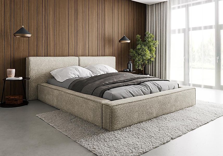 Compleo Polsterbett boucle mit Bettkasten und günstig online kaufen
