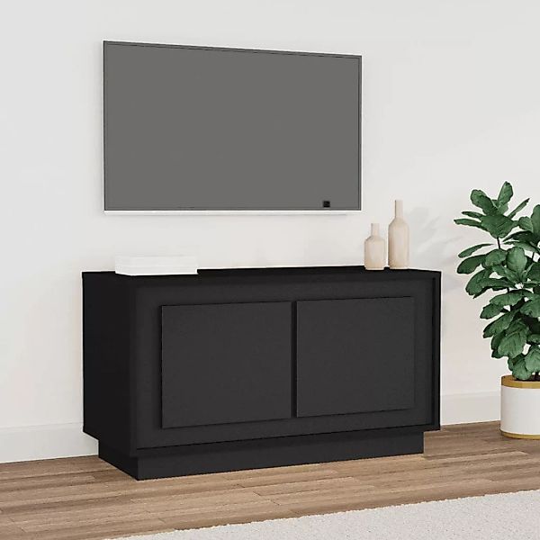 vidaXL TV-Schrank TV-Schrank Schwarz 80x35x45 cm Spanplatte günstig online kaufen