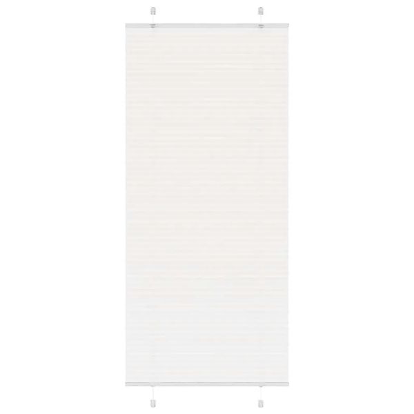 vidaXL Plissee Weiß 85x200 cm Stoffbreite 84,4 cm Polyester 4015514 günstig online kaufen