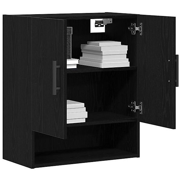 vidaXL Fächerschrank Wandschrank Schwarze Eiche MDF Mittel Türen Stauraumsc günstig online kaufen