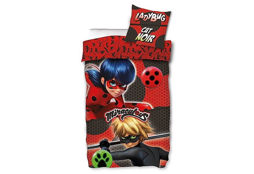 BERONAGE Kinderbettwäsche Miraculous Ladybug Duo Bettwäsche Linon / Renforc günstig online kaufen