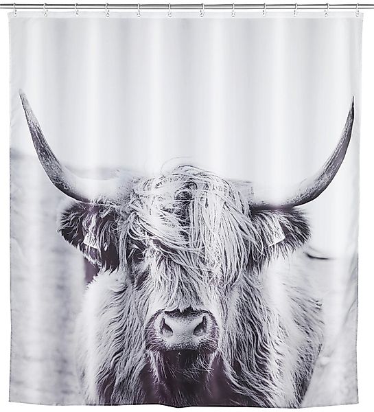 WENKO Duschvorhang Yak Breite 180 cm günstig online kaufen