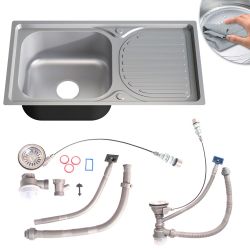 Mucola Edelstahlspüle Edelstahlspüle Spülbecken Einbauspüle Küchenspüle günstig online kaufen