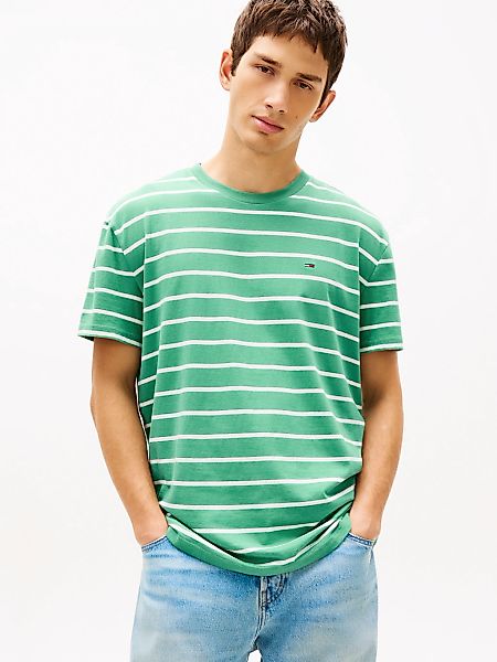 Tommy Jeans T-Shirt "TJM REGULAR STRIPE" Regular fit mit Rundhalsausschnitt günstig online kaufen