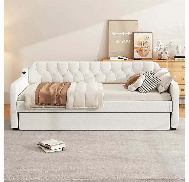 XDeer Sofa 90*200cm Schlafsofa, Tagesbett, mit ausziehbares Rollbett, USB-A günstig online kaufen